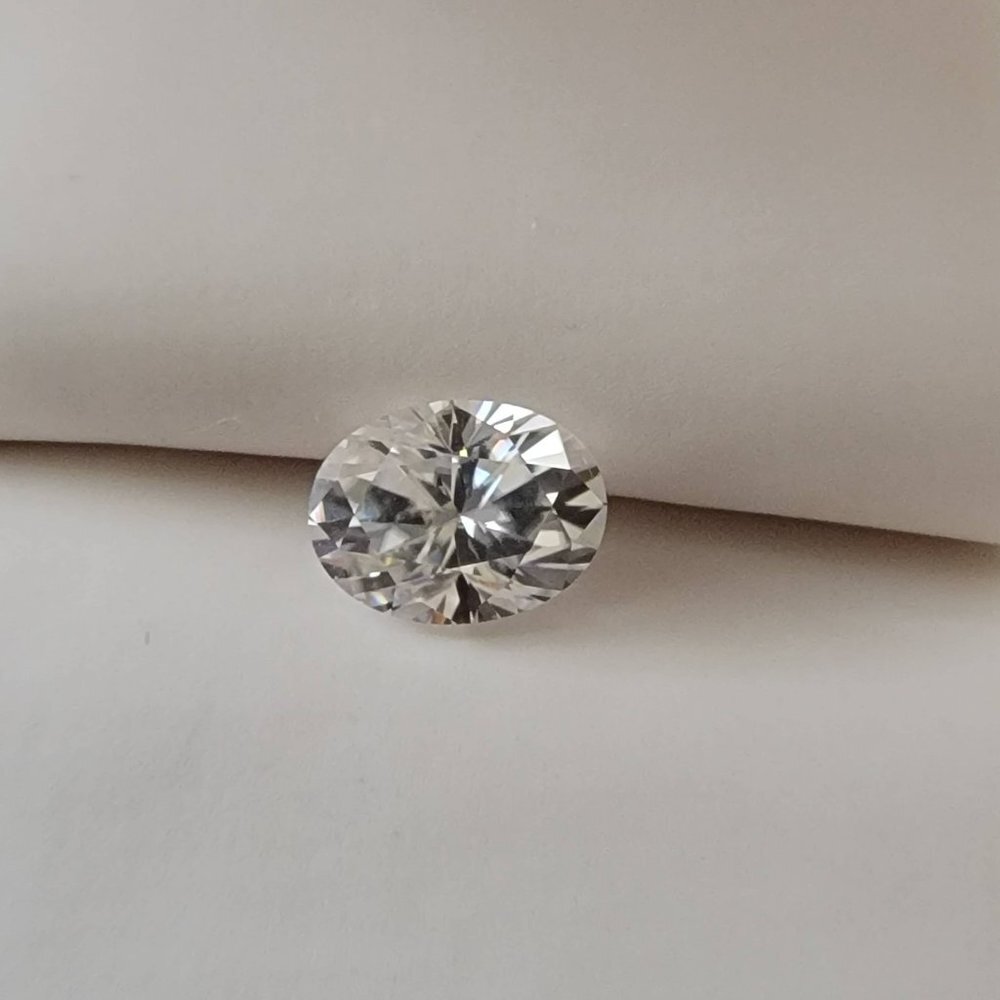 Certified Moissanite Diamond Oval Cut Diamond Loose Stone